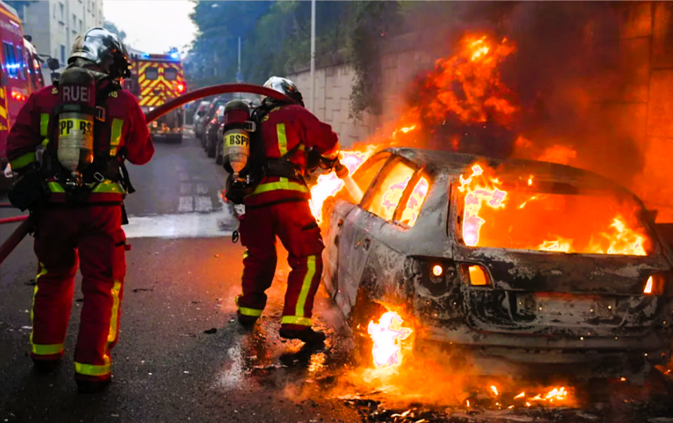 Paris brennt! Straßenschlachten, Barrikaden, Feuer nach Tod eines 17-jährigen durch Polizei-Schüsse!